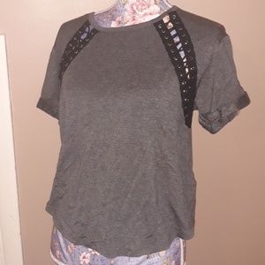 Forever 21 Knit Top Charcoal Black S NWT